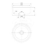 "Pureline" marmer waskom Ø 30 x 13 cm Coffee Mousse - Artikelnr.: 4025990