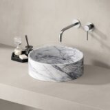 "Pureline" marmer waskom Ø 40 x 13 cm Lilac Marble - Artikelnr.: 4025980