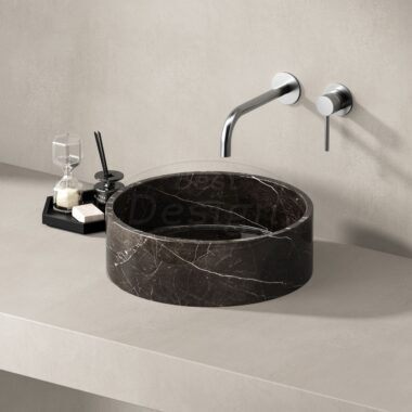 "Pureline" marmer waskom Ø 30 x 13 cm Coffee Mousse - Artikelnr.: 4025990 "Pureline" marmer waskom Ø 30 x 13 cm Coffee Mousse - Artikelnr.: 4025990