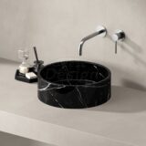 "Pureline" marmer waskom Ø 30 x 13 cm Nero Marquina - Artikelnr.: 4026010