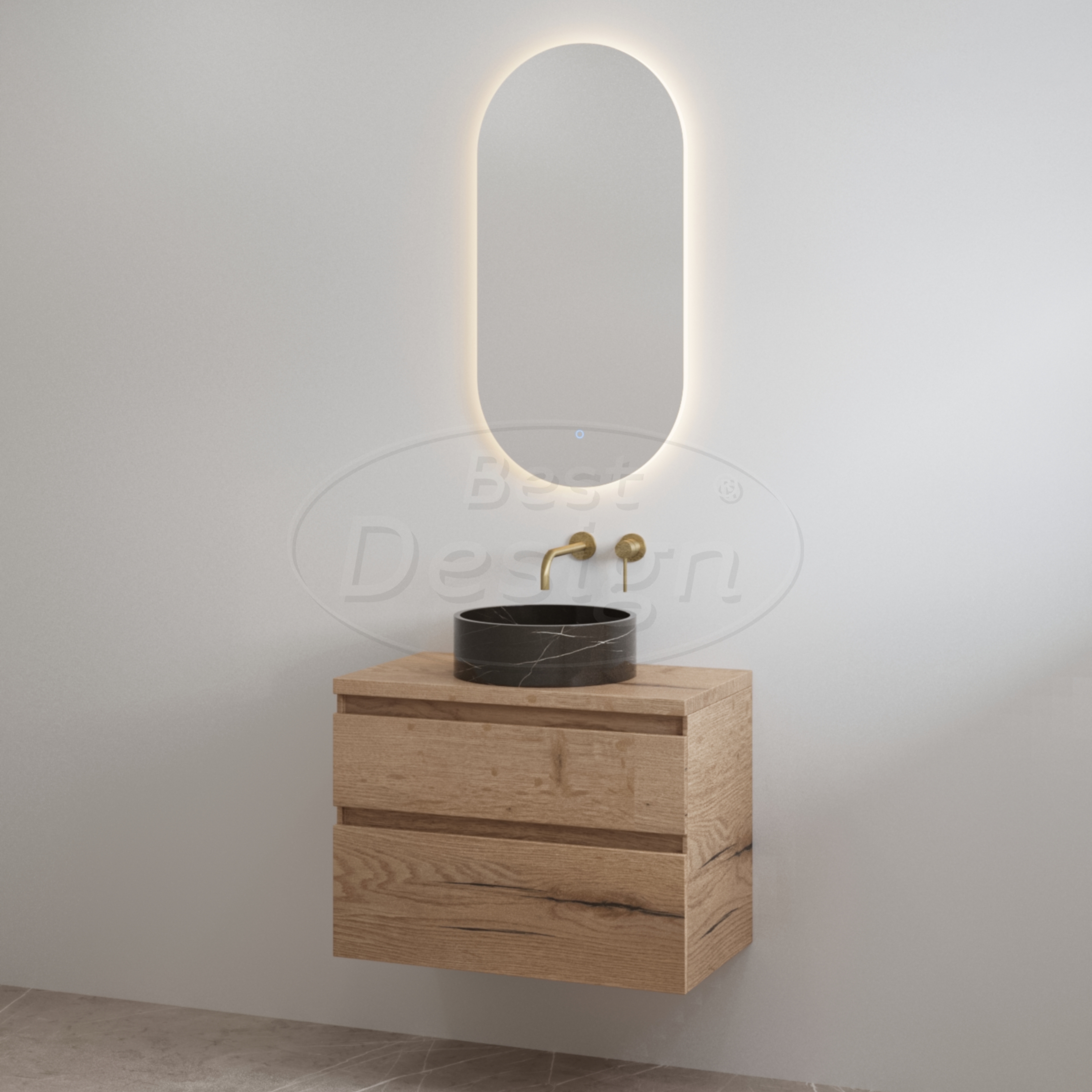 "Lavita-60" Halifax onderkast + Halifax meubelblad 60 cm - Artikelnr.: 4030330