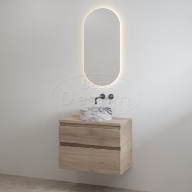 "Lavita-60" Frosted-Brown onderkast + Frosted-Brown meubelblad 60 cm - Artikelnr.: 4030410 "Lavita-60" Frosted-Brown onderkast + Frosted-Brown meubelblad 60 cm - Artikelnr.: 4030410