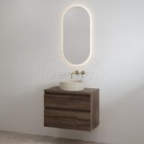 "Lavita-70" Espresso Brown onderkast + Espresso Brown meubelblad 70 cm - Artikelnr.: 4030500