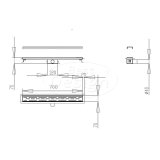 "Liora" douchegoot met flens 70 cm Desert Brown - Artikelnr.: 4026290