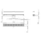 "Liora" douchegoot met flens 90 cm Desert Brown - Artikelnr.: 4026310