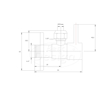 "Liora-Solara" hoekstopkraan 1/2" x 3/8" (10 mm knel) Desert Brown - Artikelnr.: 4024590