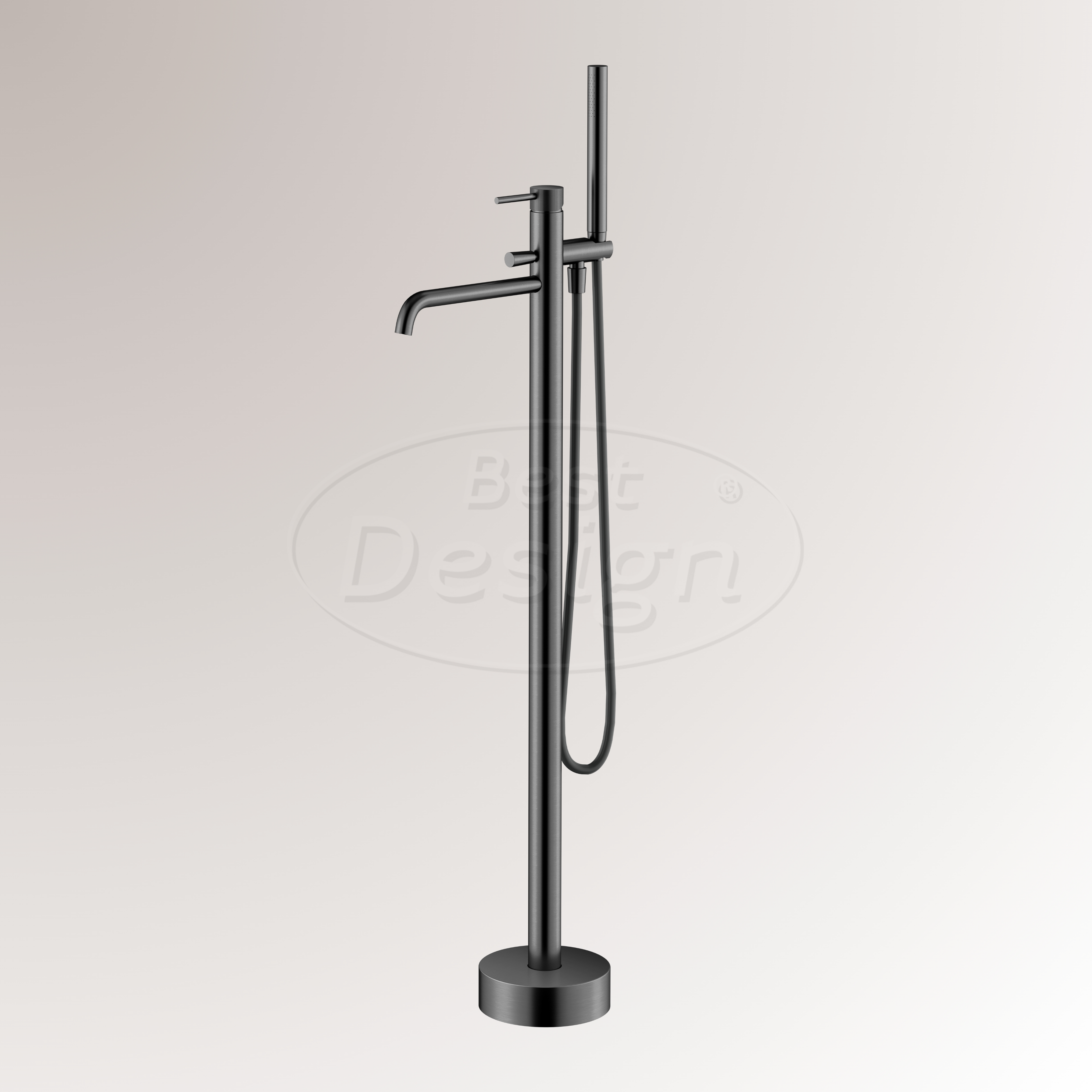 "High-End Moya" RVS-304 vrijstaande badkraan gunmetal - Artikelnr.: 4026470