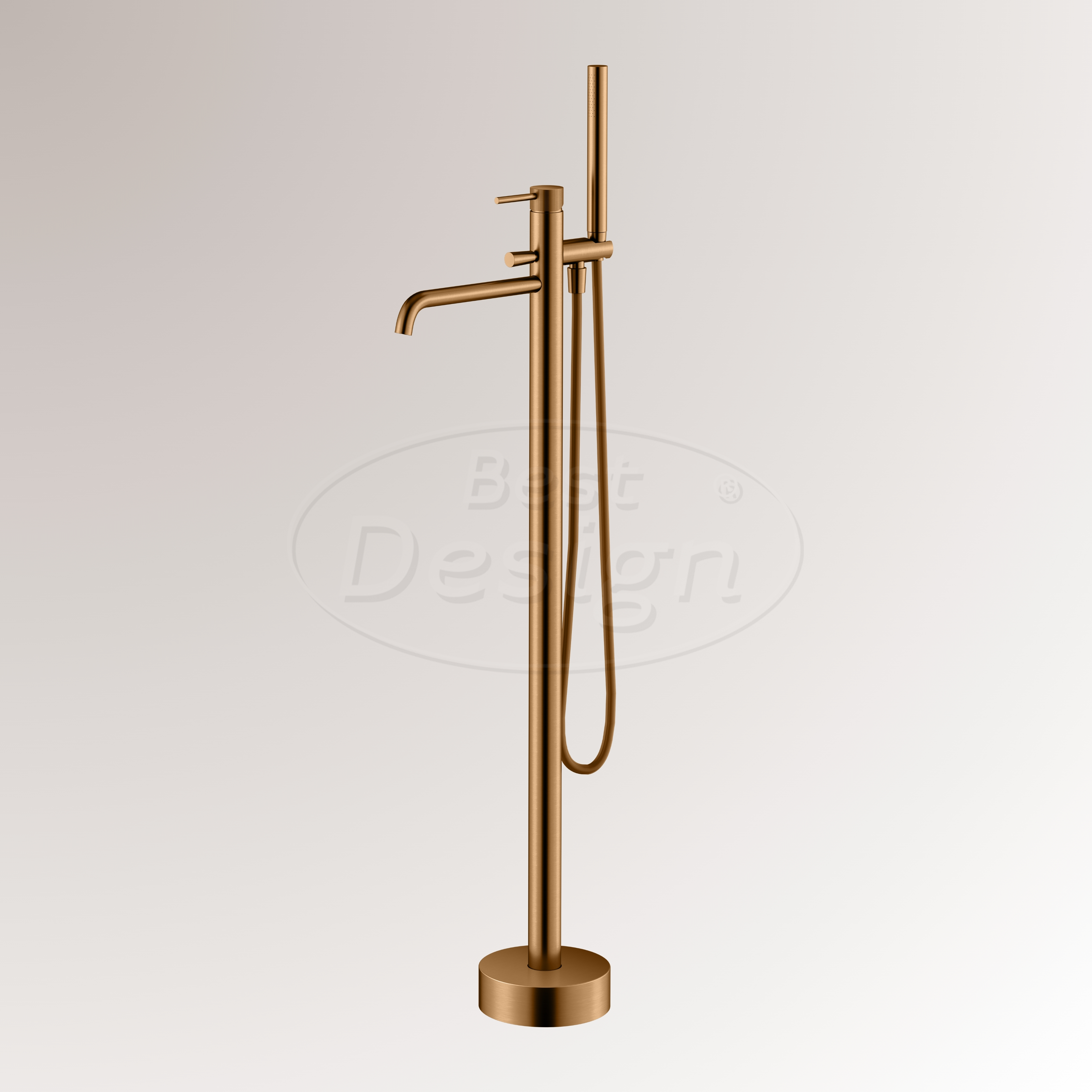 "High-End Liora" RVS-304 vrijstaande badkraan Desert Brown - Artikelnr.: 4026480