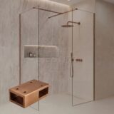 T-verbindingsstuk Desert Brown tbv. "Dalis" inloopdouche - Artikelnr.: 4030570