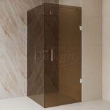 'Dalis-Chroom-Amber' douchecabine NANO 8mm glas 120 x 80 cm - Artikelnr.: 4029040