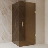 'Dalis-Nancy-Amber' douchecabine NANO 8mm glas 100 x 90 cm - Artikelnr.: 4029150