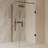 'Dalis-Nero-Helder' douchecabine NANO 8mm glas 100 x 100 cm - Artikelnr.: 4028670