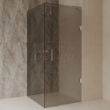 'Dalis-Chroom-Mocha' douchecabine NANO 8mm glas 120 x 100 cm - Artikelnr.: 4029720