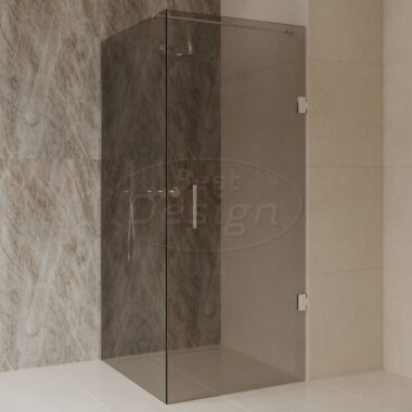 'Dalis-Chroom-Mocha' douchecabine NANO 8mm glas 100 x 100 cm - Artikelnr.: 4029710 'Dalis-Chroom-Mocha' douchecabine NANO 8mm glas 100 x 100 cm - Artikelnr.: 4029710