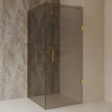 'Dalis-Nancy-Mocha' douchecabine NANO 8mm glas 80 x 80 cm - Artikelnr.: 4029730
