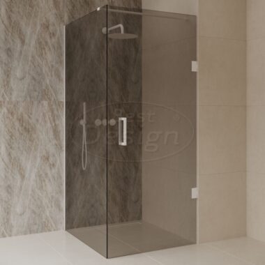 'Dalis-White-Mocha' douchecabine NANO 8mm glas 100 x 100 cm - Artikelnr.: 4030160 'Dalis-White-Mocha' douchecabine NANO 8mm glas 100 x 100 cm - Artikelnr.: 4030160