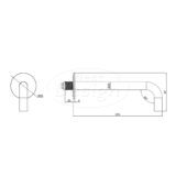 "High-End-Moya" RVS-304 thermostatische inbouw badkraan met uitloop en handdoucheset gunmetal - Artikelnr.: 4026530