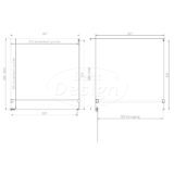 'Dalis-Nancy-Helder' douchecabine NANO 8mm glas 100 x 100 cm - Artikelnr.: 4028220