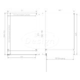 'Dalis-Nancy-Helder' douchecabine NANO 8mm glas 110 x 80 cm - Artikelnr.: 4028140