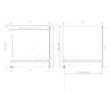 'Dalis-Nancy-Helder' douchecabine NANO 8mm glas 80 x 80 cm - Artikelnr.: 4028110