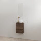 "Siva" Espresso Brown onderkast + Espresso Brown meubelblad - Artikelnr.: 4030710
