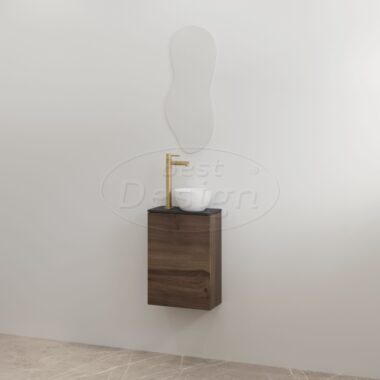"Siva" Espresso Brown onderkast + Mat-zwart meubelblad - Artikelnr.: 4030730 "Siva" Espresso Brown onderkast + Mat-zwart meubelblad - Artikelnr.: 4030730