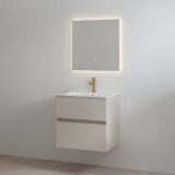 "Splash-60" Mat-taupe onderkast + wastafel met kraangat 60cm - Artikelnr.: 4031230 "Splash-60" Mat-taupe onderkast + wastafel met kraangat 60cm - Artikelnr.: 4031230