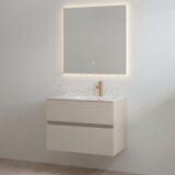 "Splash-80" mat-taupe onderkast + wastafel met kraangat 80cm - Artikelnr.: 4031250 "Splash-80" mat-taupe onderkast + wastafel met kraangat 80cm - Artikelnr.: 4031250