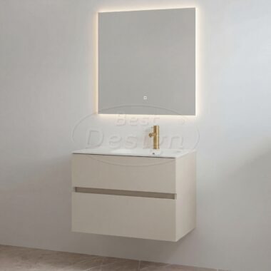 "Splash-80" mat-taupe onderkast + wastafel met kraangat 80cm - Artikelnr.: 4031250 "Splash-80" mat-taupe onderkast + wastafel met kraangat 80cm - Artikelnr.: 4031250