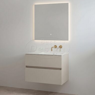 "Splash-80" mat-taupe onderkast + wastafel zonder kraangat 80cm - Artikelnr.: 4031260 "Splash-80" mat-taupe onderkast + wastafel zonder kraangat 80cm - Artikelnr.: 4031260