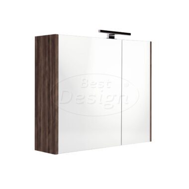 "Happy-Espresso-Brown" MDF spiegelkast + verlichting 60x60cm - Artikelnr.: 4031390 "Happy-Espresso-Brown" MDF spiegelkast + verlichting 60x60cm - Artikelnr.: 4031390