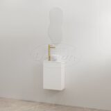 "Siva" Mat-wit onderkast + Mat-wit meubelblad - Artikelnr.: 4030860