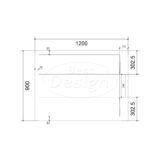 Best-Design "Schutz" douchebak anti-slip composiet Mat-wit 120x90x3 cm - Artikelnr.: 4031090