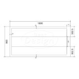 Best-Design "Schutz" douchebak anti-slip composiet Mat-wit 180x90x3 cm - Artikelnr.: 4031130