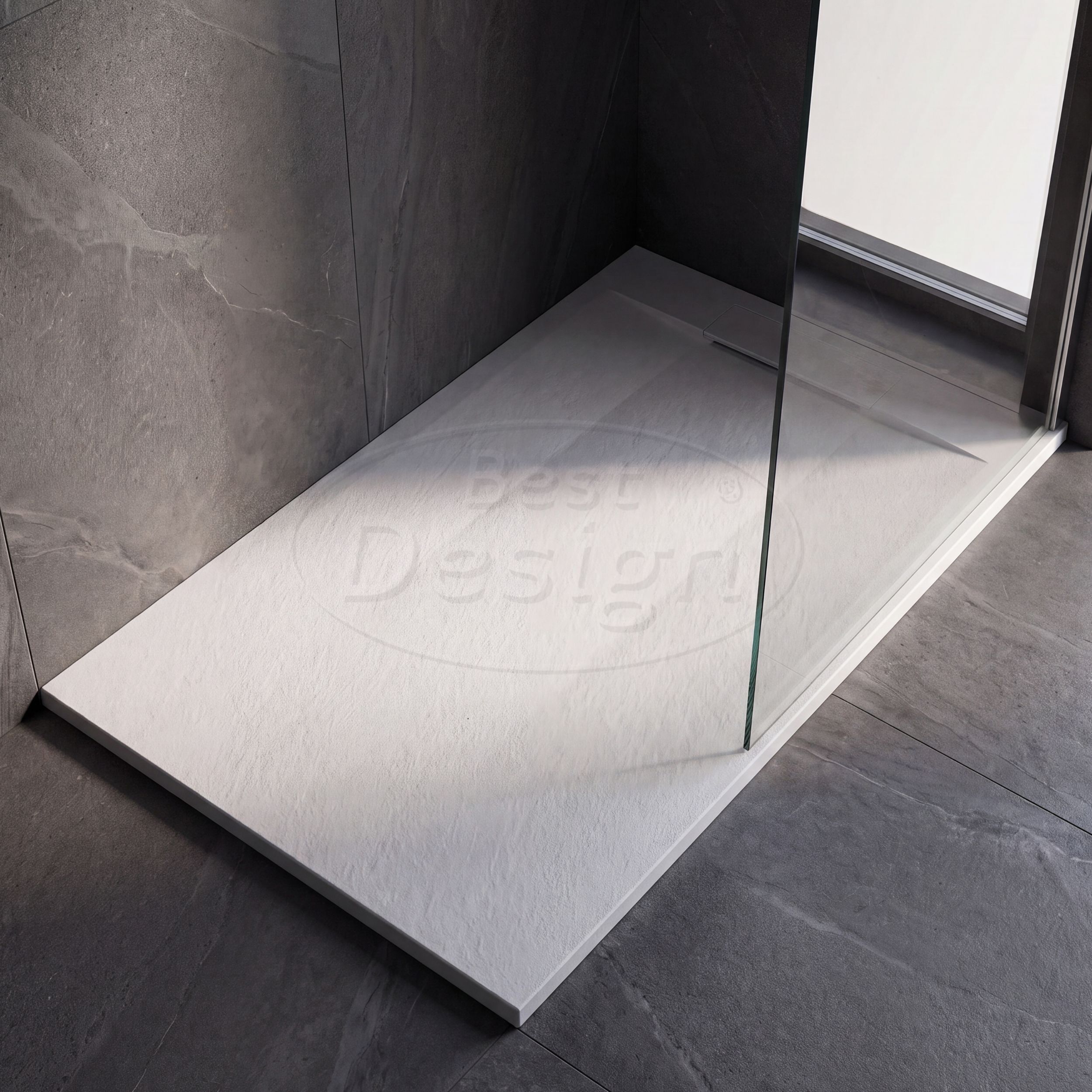 Best-Design "Schutz" douchebak anti-slip composiet Mat-wit 100x100x3 cm - Artikelnr.: 4031080
