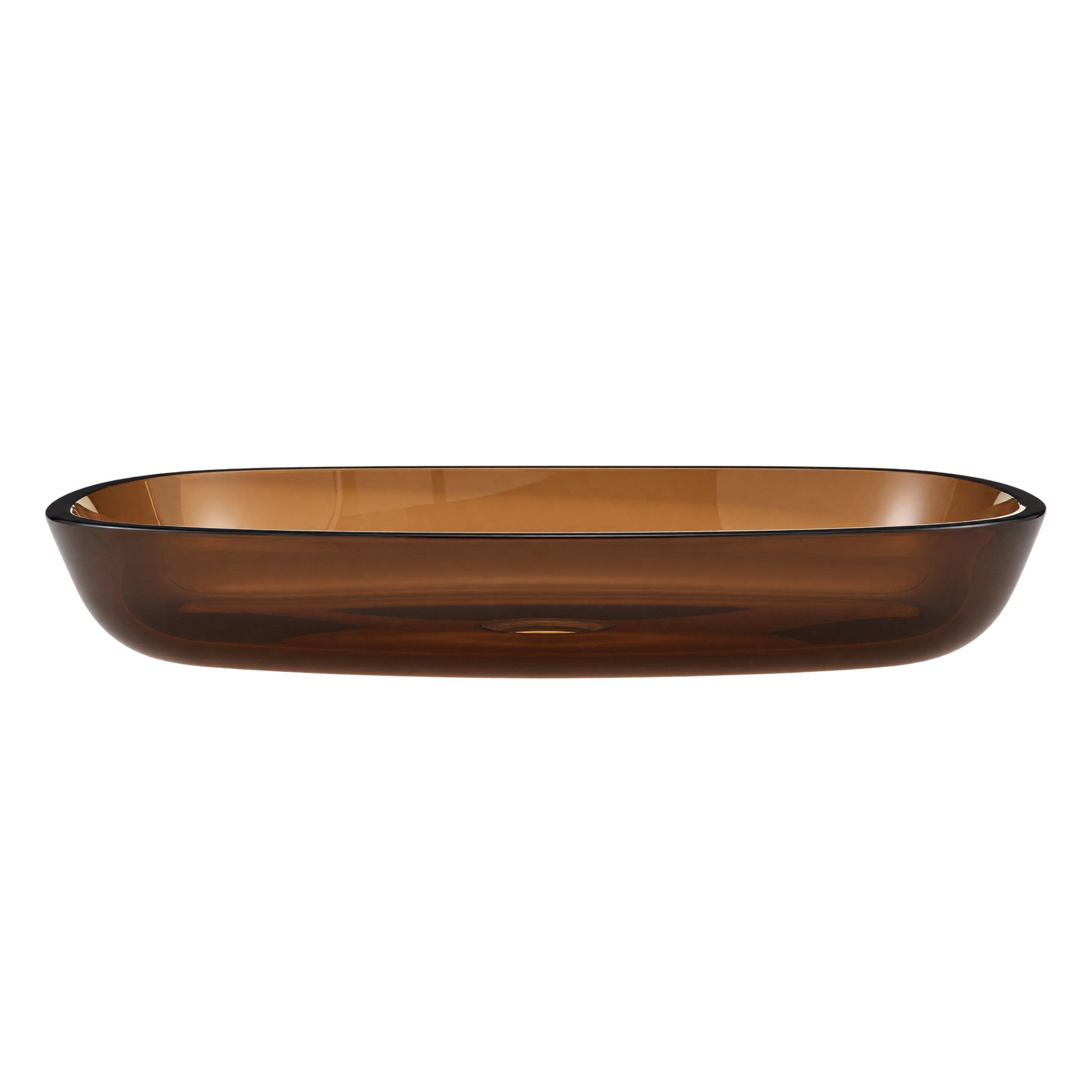 "Lucento" glazen waskom 54 x 39,5 x 11 cm Gold tea - Artikelnr.: 4032110