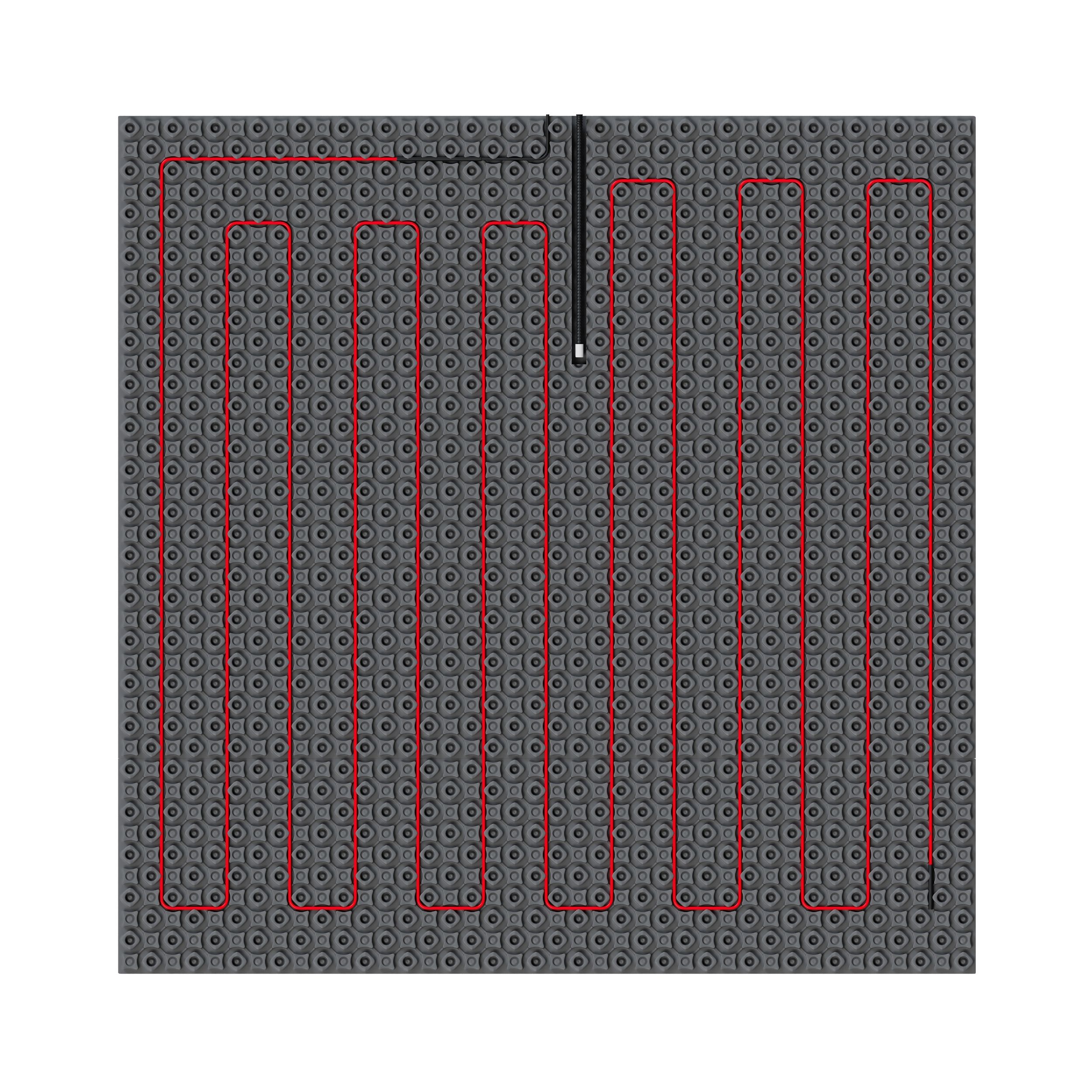 "Heaty-Decoupling systeem" 3,75 M2 plaat / 2,5 M2 verwarmd 375 Watt incl. witte thermostaat - Artikelnr.: 4032560 "Heaty-Decoupling systeem" 3,75 M2 plaat / 2,5 M2 verwarmd 375 Watt incl. witte thermostaat - Artikelnr.: 4032560